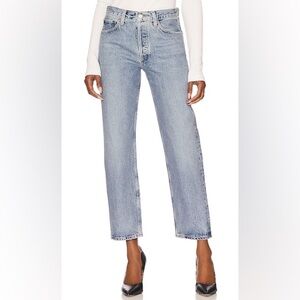 Agolde Wyman low slung jeans in color ratio, 28